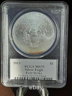 2013 American Silver Eagle NGC MS70 First Strike Mercanti Signed