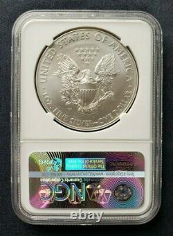 2013 W Burnished American Silver Eagle $1 NGC MS70 Edmund Moy Signed
