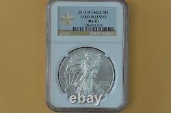 2013-W (Burnished) American Silver Eagle NGC MS70
