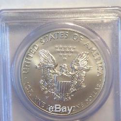 2013 W Burnished American Silver Eagle. PCGS MS 70. First strike Coin