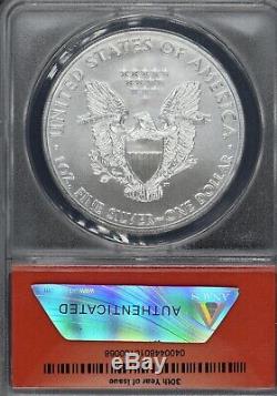 2015 (P) American Silver Eagle ANACS MS-70 STRUCK AT THE PHILADELPHIA MINT