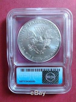 2015 (P) MS69 American Silver Eagle Blue Label ICG Philadelphia Mint E185