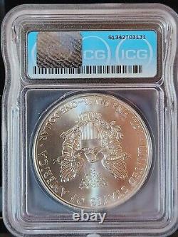 2015-(P) Minted at Philadelphia $1 American Silver Eagle ICG MS69 Mintage 79,640