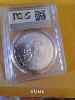 2015 PCGS MS70 $1 American Silver Eagle, error One Of Only 79640. Mint