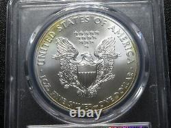 2015 PCGS MS70 Silver Eagle -Rare Flag label, Rarer Toned MS70! Beautiful Orange