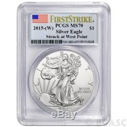 2015 (W) American Silver Eagle Bullion Coin PCGS Graded MS70 First Strike