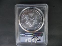 2015 (p) silver American eagle PCGS MS 69 Green label