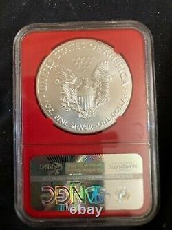 2016 MS 70 American Silver Eagle First Day ISSUE 30thANN NGC MS70 RED WHITE BLUE