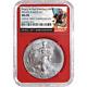 2016 (S) $1 American Silver Eagle NGC MS70 Black Label Red Core