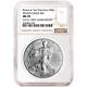 2016 (S) $1 American Silver Eagle NGC MS70 Brown Label