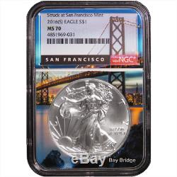 2016 (S) $1 American Silver Eagle NGC MS70 San Francisco Core