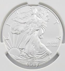 2016 W $1 American Silver Eagle Coin NGC MS70 Washington Mercanti Signed