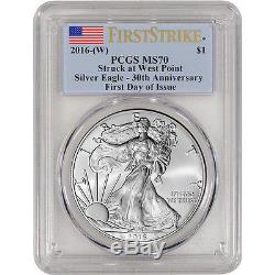 2016-(W) American Silver Eagle PCGS MS70 First Strike First Day of Issue
