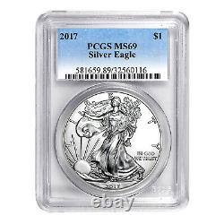 2017 $1 American Silver Eagle MS69 PCGS