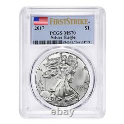2017 $1 American Silver Eagle MS70 PCGS First Strike
