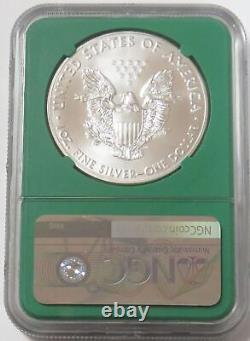 2017 GREEN CORE $1 AMERICAN SILVER EAGLE 1 oz COIN NGC MS 69 EARLY RELEASES