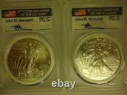 2017-(P) American Silver Eagle MS70 MERCANTI Mint Engraver Series PCGS