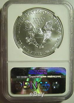 2017 (S) $1 American Silver Eagle NGC MS 70 Actual Coin Perfect Example