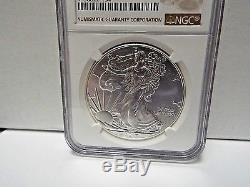 2017 (S) $1 American Silver Eagle NGC MS70 Brown Label