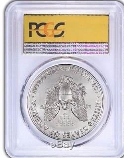 2017 (S) $1 American Silver Eagle PCGS MS70 Gold Foil Label POPULATION JUST 135