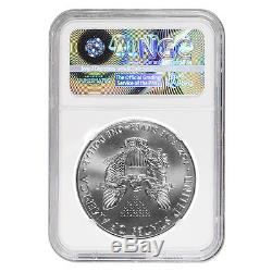 2017 (S) 1 oz Silver American Eagle $1 Coin NGC MS 69 Obv Struck Thru Mint Error