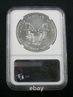 2017 W Burnished American Silver Eagle Ngc Ms 70 Mercanti First Day Of Issue