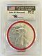 2017-s Mint Engraver Silver Eagle-pcgs Ms70-mercanti-flag-population Only 219