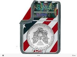 2018 Ms70 Ngc Flag Label American Silver Eagle Ase Coin