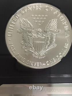 2018 W Burnished American Silver Eagle Ngc Ms 70 Early Releases. Perfect Coin