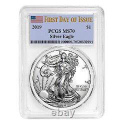 2019 $1 American Silver Eagle MS70 PCGS First Day of Issue