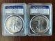 2019 And 2020 W American Silver Eagle PCGS MS-70 First Strike. 2 Coin Lot