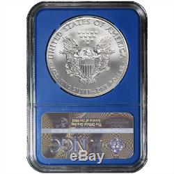 2020 $1 American Silver Eagle 3pc. Set NGC MS70 Black ER Label Red White Blue