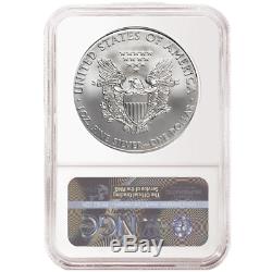 2020 $1 American Silver Eagle 3pc. Set NGC MS70 Brown Label Red White Blue