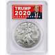 2020 (P) $1 American Silver Eagle PCGS MS70 Emergency Production Trump 2020 FS L
