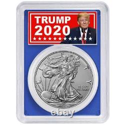 2020 (P) $1 American Silver Eagle PCGS MS70 Emergency Production Trump 2020 Labe