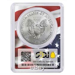 2020 (P) $1 American Silver Eagle PCGS MS70 Emergency Production Trump 45th Pres