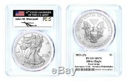 2020 (P) $1 Silver Eagle Philadelphia Emergency Issue PCGS MS70 FS Mercanti