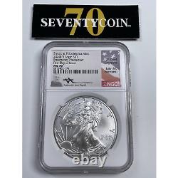 2020 (P) NGC MS70 American Silver Eagle Emergency Production Mercanti 2174