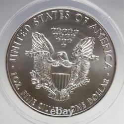 2020 P + W US American Silver Eagle Dollar Set- Graded ANACS MS70