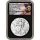 2020 W American Silver Eagle Burnished NGC MS70 Early Release Purple Heart Black
