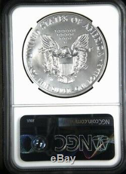 2020 W Burnished $1 American Silver Eagle NGC MS70 First Day Liberty Label