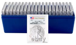 2021 $1 Silver American Eagle Type 2 PCGS MS70 FS Blue Flag Label Tray of 20