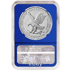 2021 $1 Type 2 American Silver Eagle 3pc Set NGC MS70 Brown Label Red White Blue