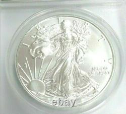 2021 American Silver Eagle Anacs Ms70 $1 Struck In Year 2020 First Day Of Issue