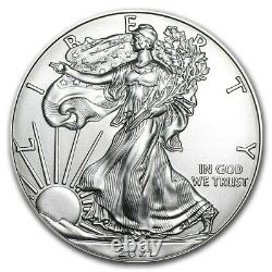 2021 American Silver Eagle PCGS MS70 FDOI In US Flag Holder USA Coin