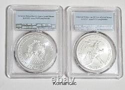 2021 American Silver Eagle Type 1 & Type 2 PCGS MS70, Brilliant UNCIRCULATED