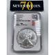 2021 NGC MS70 American Silver Eagle Mercanti Signature Early Release Type 2 ADX