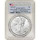 2021 (P) American Silver Eagle PCGS MS70 First Day Issue Flag Emergency Issue