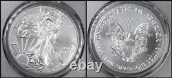 2021 (S/P/W) $1 American Silver Eagle PCGS MS70 First Strike Three Coin Set