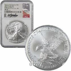2021 (S) Type 2 American Silver Eagle MS 70 NGC Signed by Michael Gaudioso
